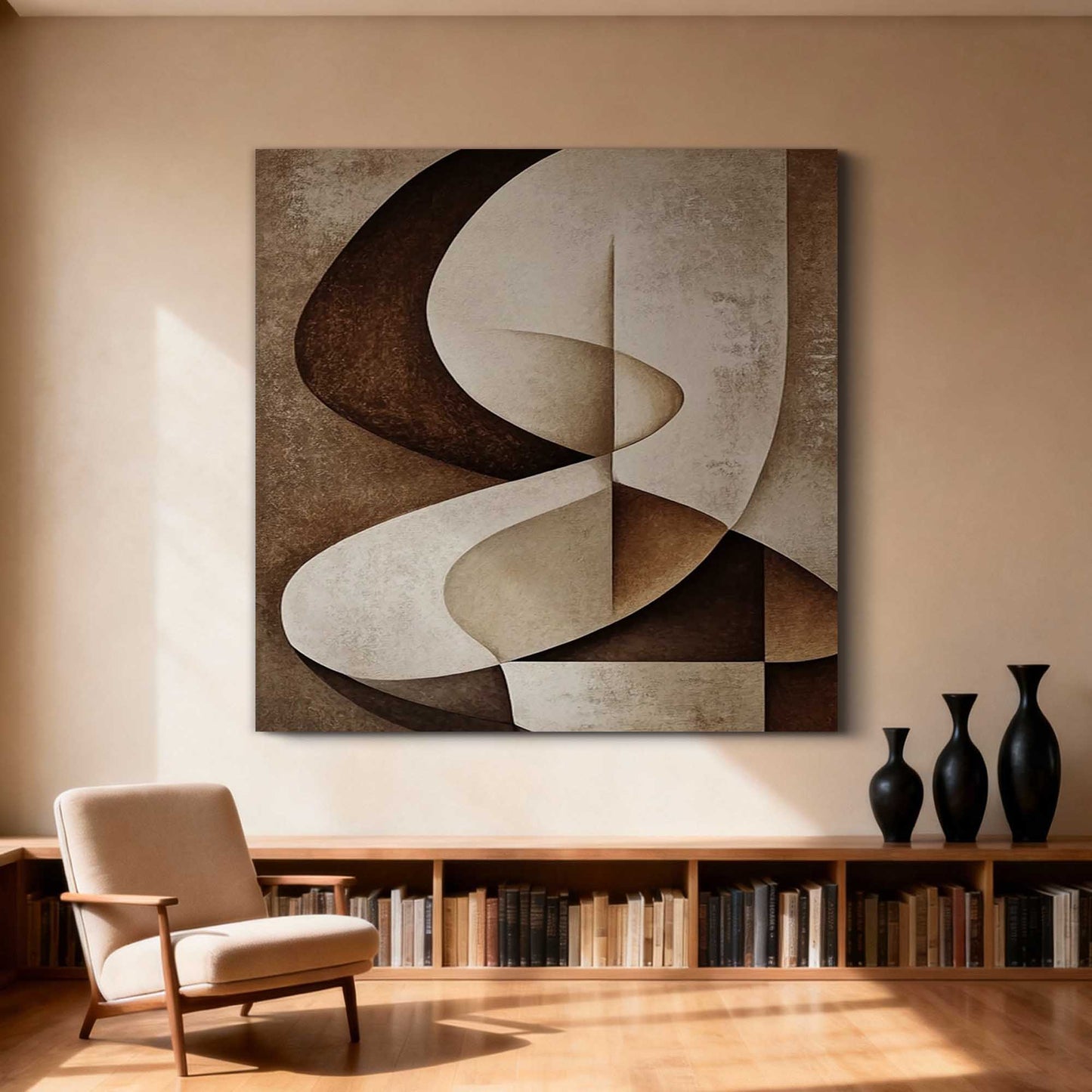 Neutral Twist Geometric Painting