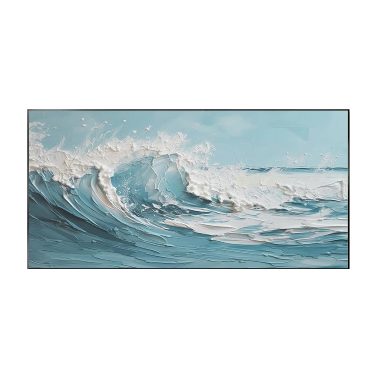 Azure Tide-Blue Textured Seascape