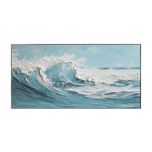 Azure Tide-Blue Textured Seascape