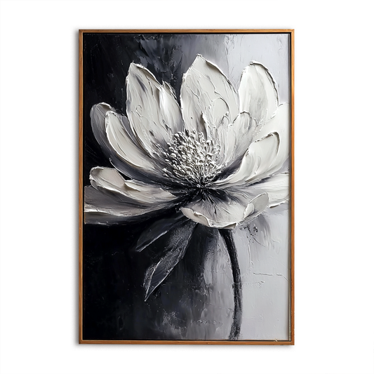 Textured Lotus Flower Painting #ART15