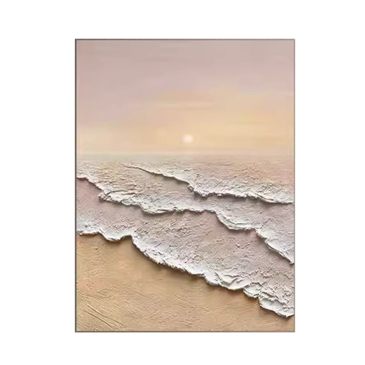 Golden Dawn-Beach Textured Painting