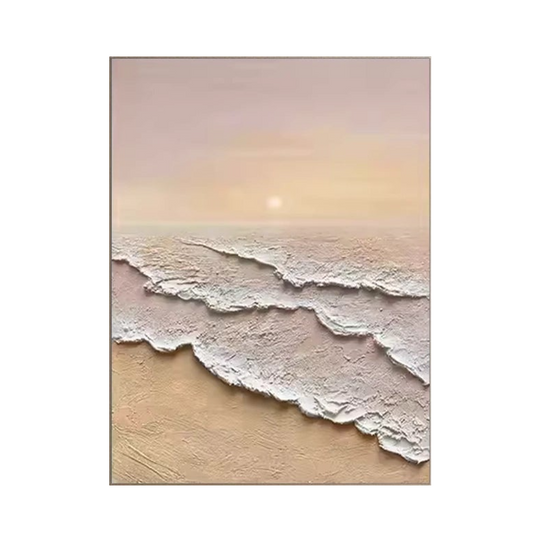 Golden Dawn-Beach Textured Painting