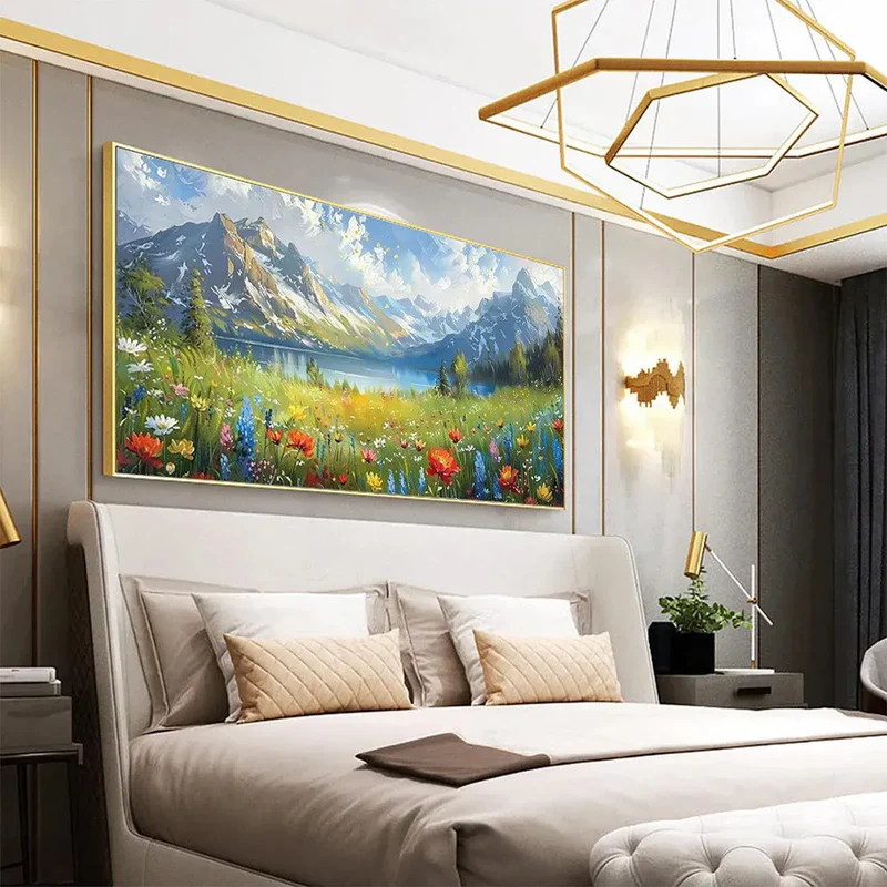 Alpine Meadow Landscape Painting