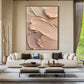 Nude Cream Palette – Modern Textured Abstract Painting