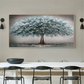 Silent Canopy Blue Tree Abstract Painting