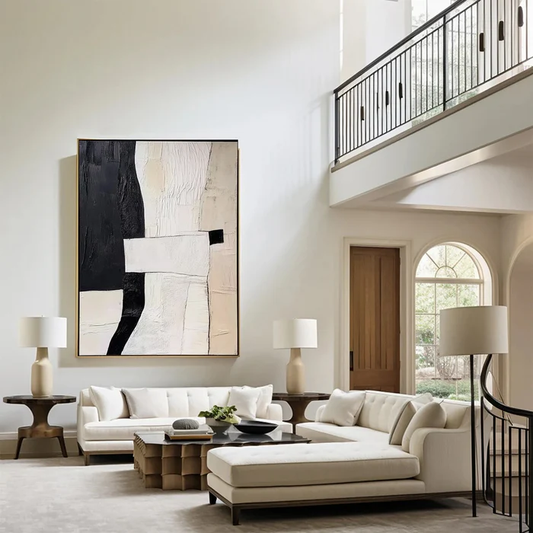 Urban Contrast Abstract Painting