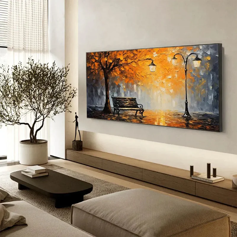 Autumn Park Night Painting