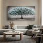 Quiet Horizon Blue Tree Abstract Painting