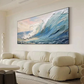 Ocean Energy Textured Painting