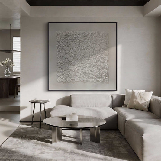 Pebble Textured Minimalist Painting