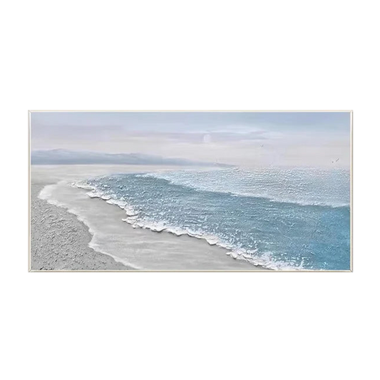 Seabreeze Horizon-Textured Ocean Wall Art