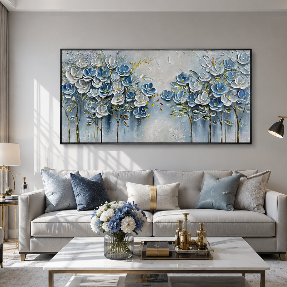 Textured Floral Painting