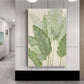 Soft Sage Botanical Leaf Abstract Painting