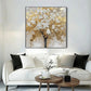 Golden Whisper Tree Abstract Painting