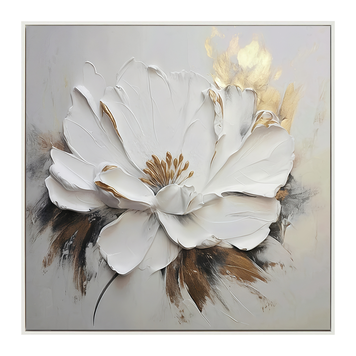 Golden Petal Elegance Painting
