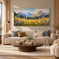 Alpine Bloom Landscape Painting
