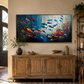 Colorful Fish Abstract Painting
