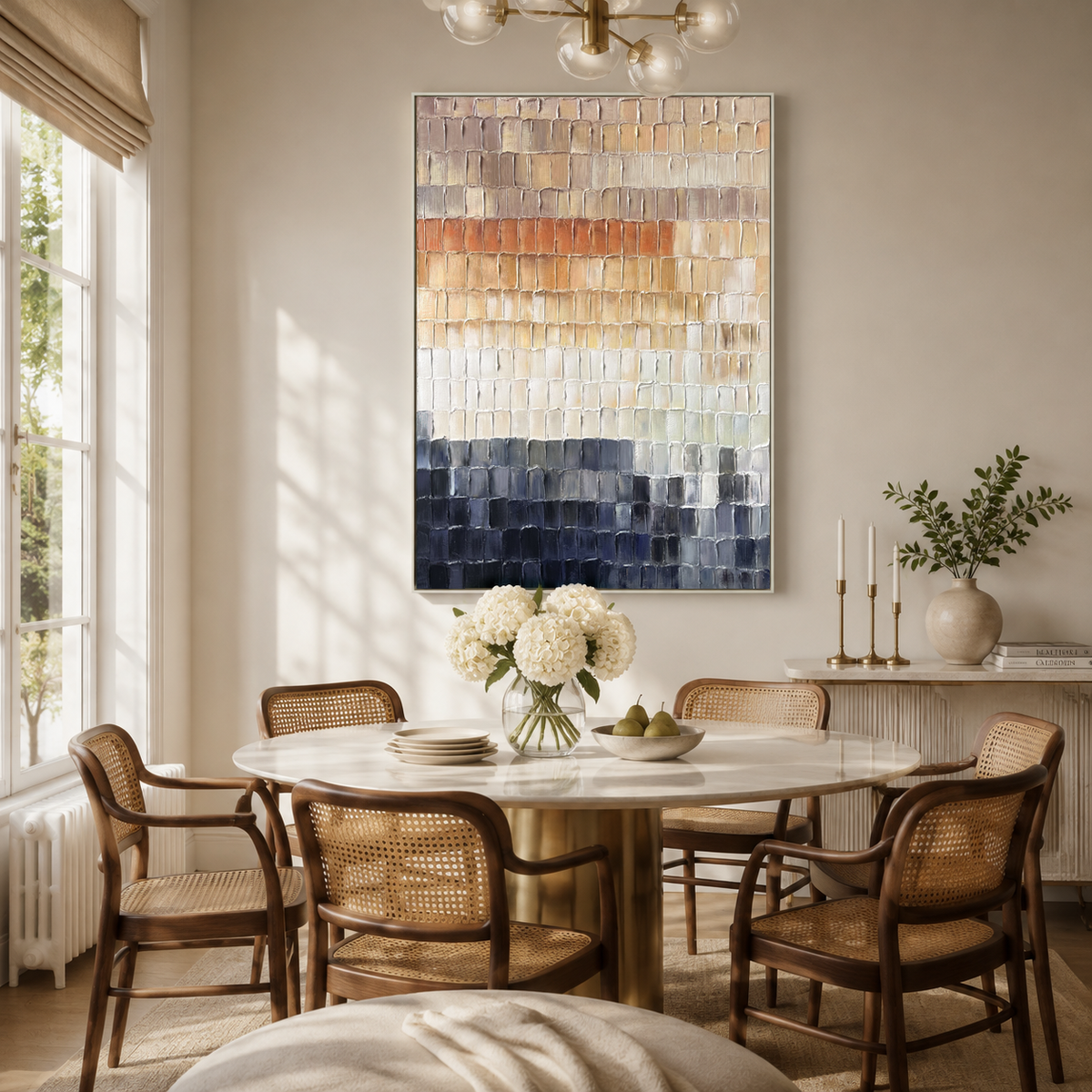 Earth Layers Textured Abstract Painting