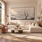 Whispering White Blossom Textured Painting