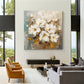 Ivory Whisper White Floral Painting