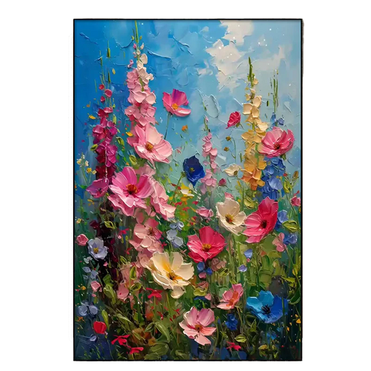 Bloom Symphony Floral Oil Painting