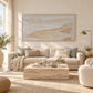 Whispering Shore Sand Abstract Painting