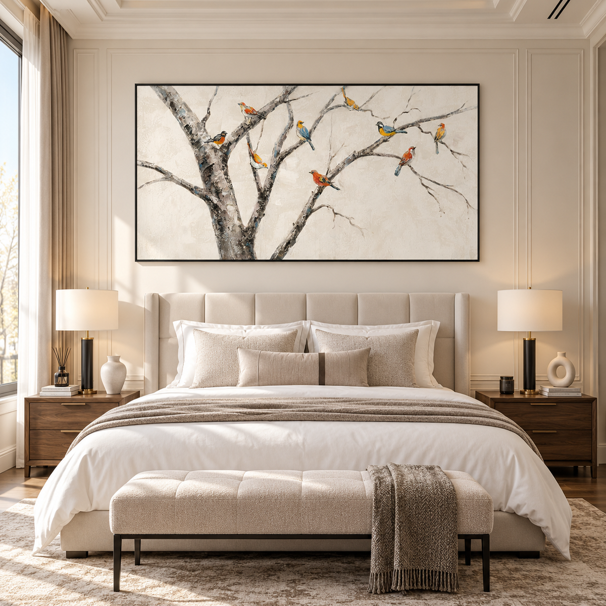 Whispering Branches Bird Painting