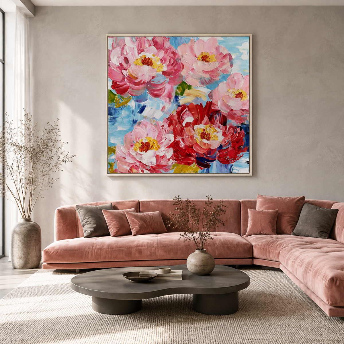 Bloom Radiance Pink Floral Painting #PIX2£¨191£©
