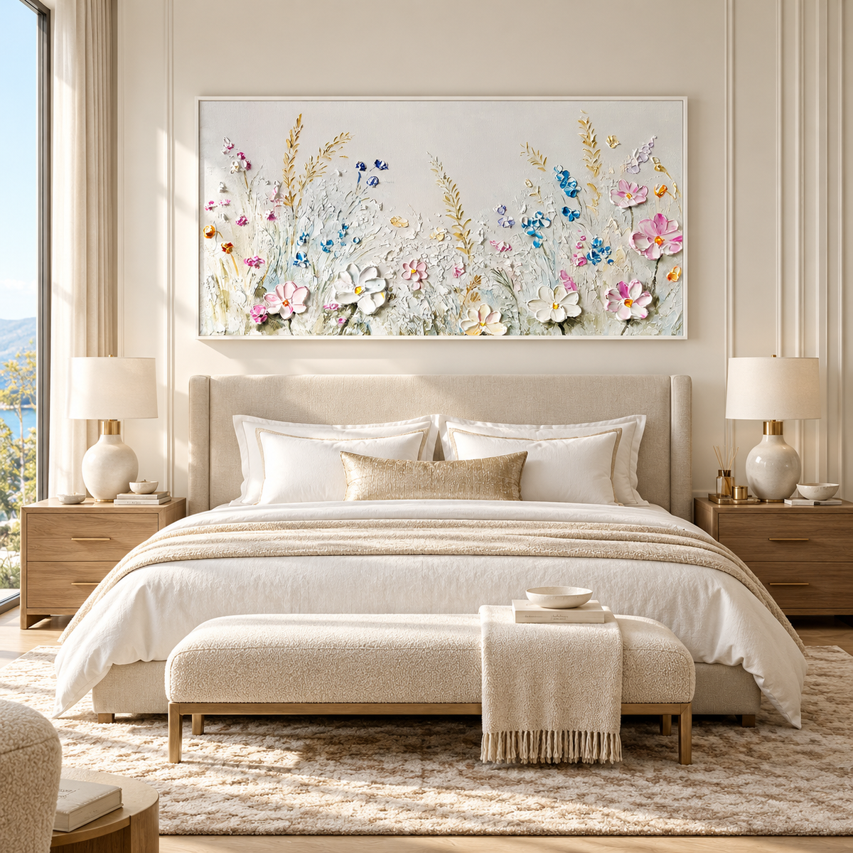 Textured Floral Painting