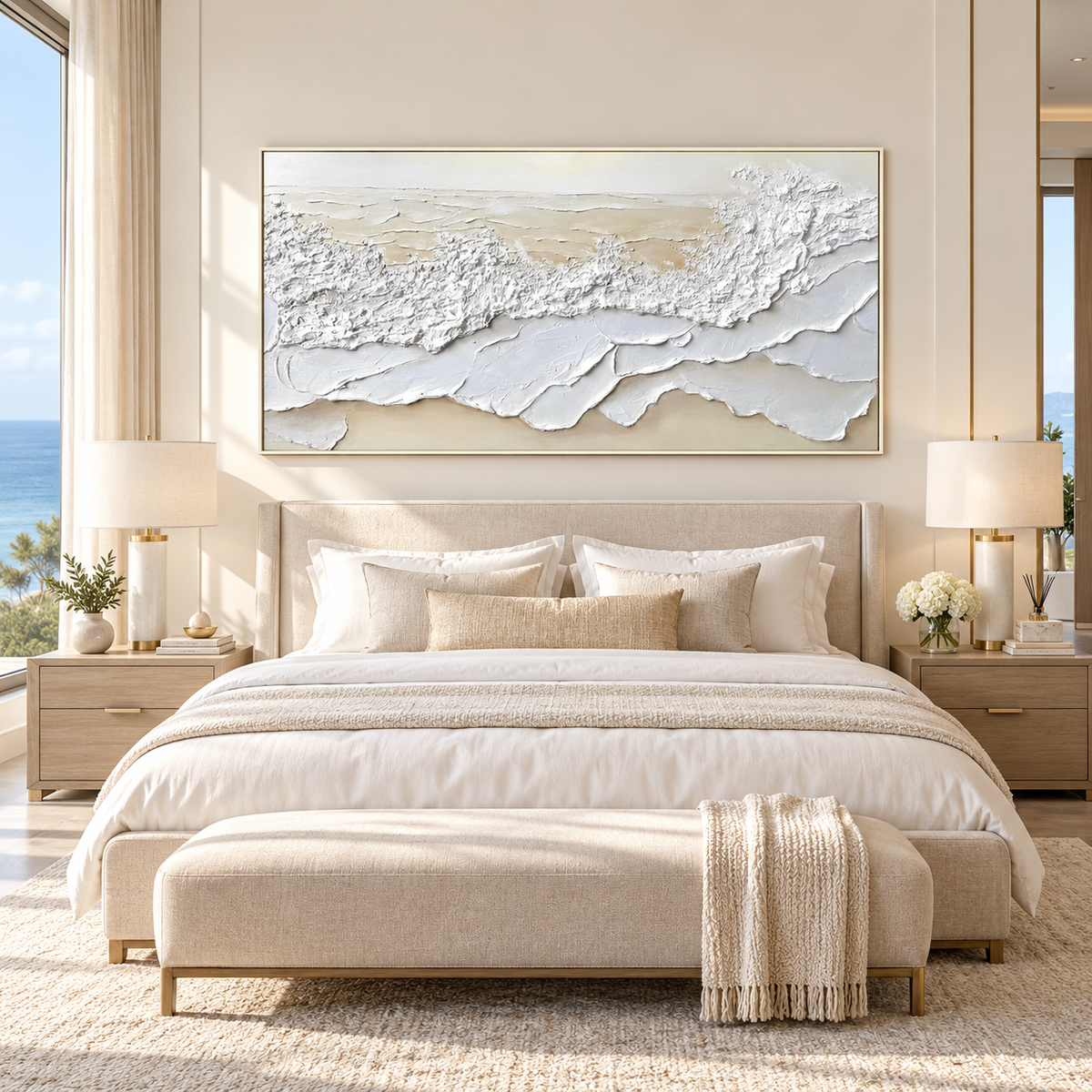 Coastal Frost-Textured Seascape