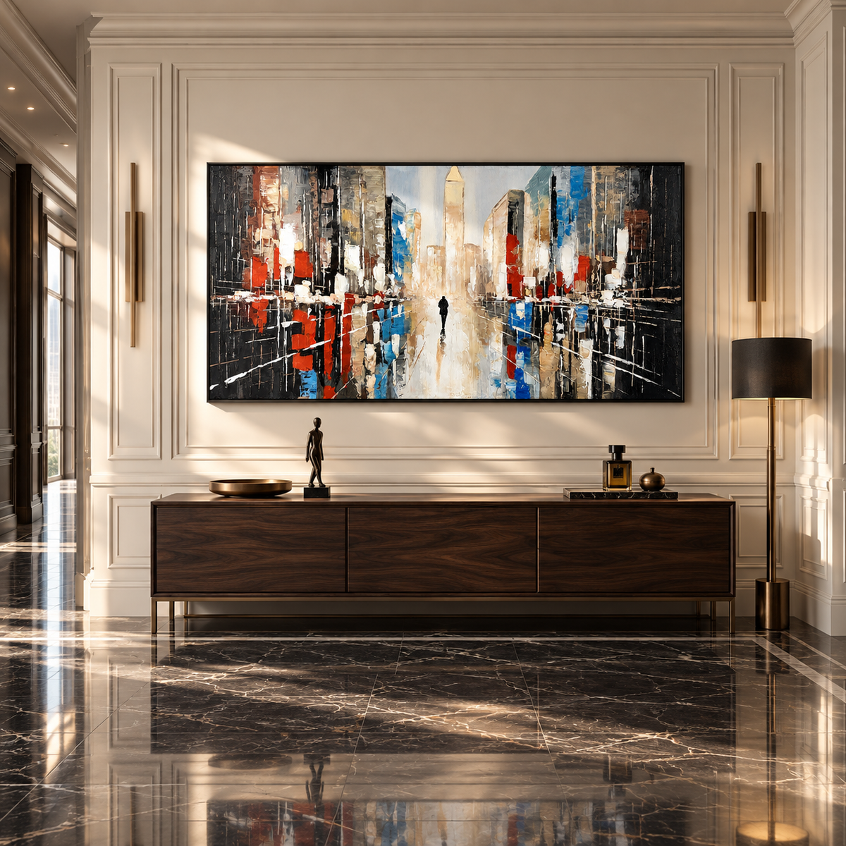 Abstract Cityscape Painting
