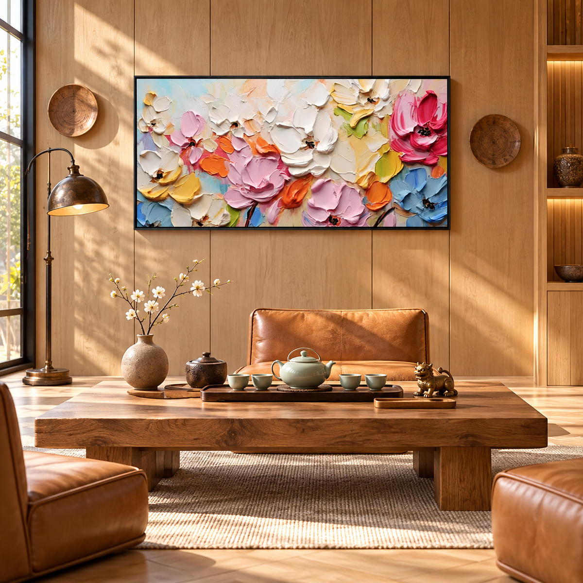 Bloom Symphony Colorful Floral Painting