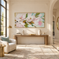 Soft Pink Magnolia Textured Painting