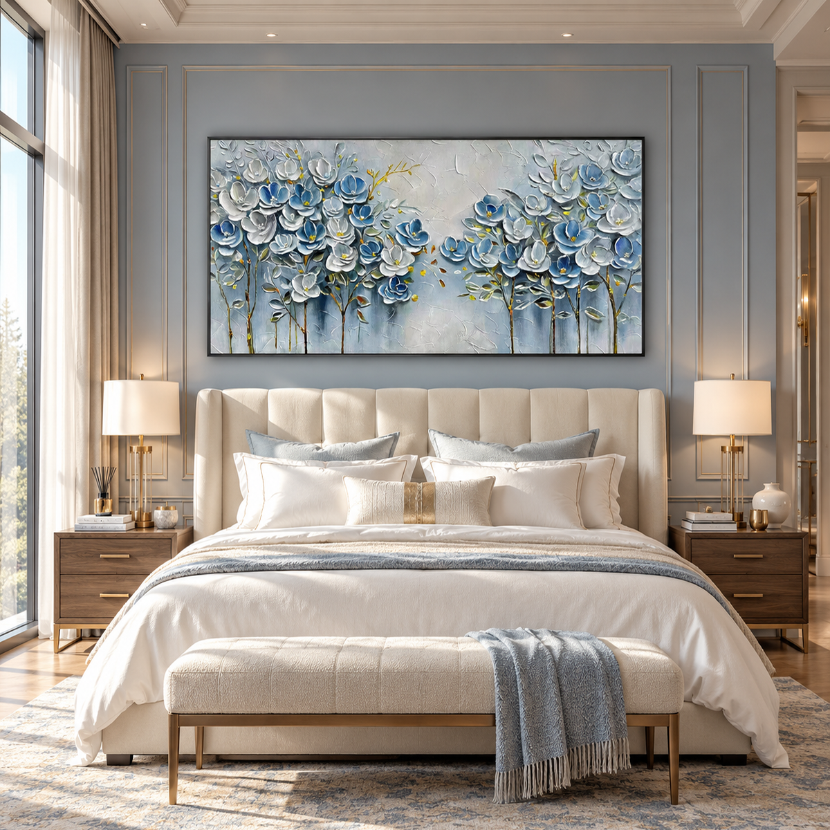 Textured Floral Painting
