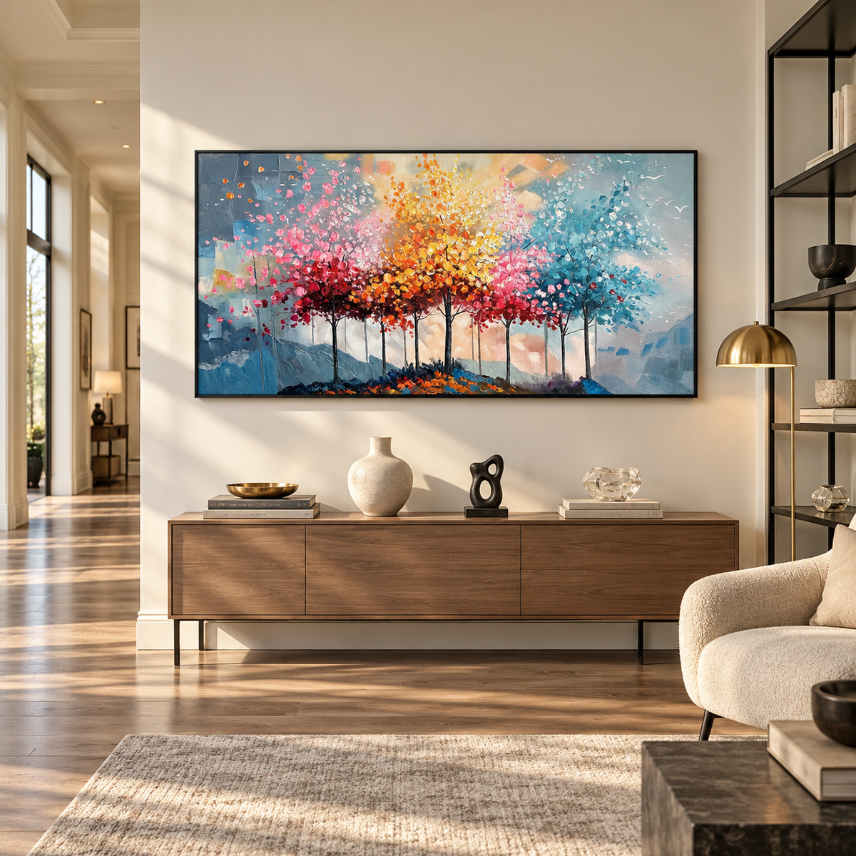 Whispering Seasons Forest Painting