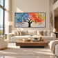 Spectrum Harmony Abstract Tree Painting