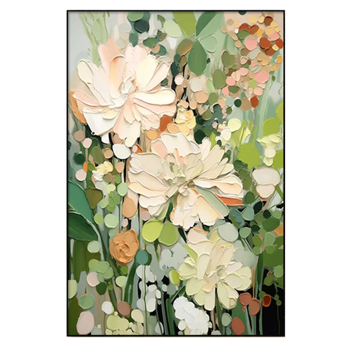 Soft Bloom Garden Abstract Painting