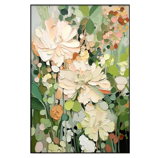 Soft Bloom Garden Abstract Painting