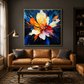 Cosmic Bloom Abstract Impasto Floral Painting