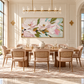 Soft Pink Magnolia Textured Painting
