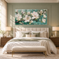 White Floral Textured Painting