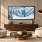 Winter Ski Resort Painting