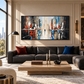 Abstract Cityscape Painting