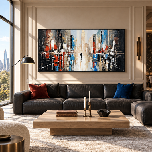 Abstract Cityscape Painting