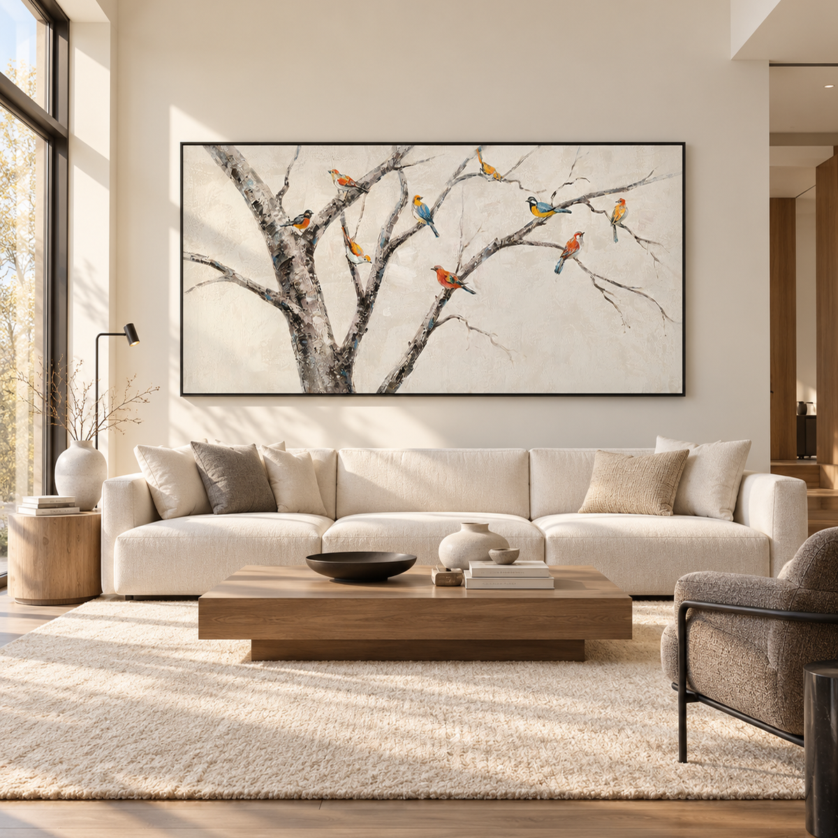 Whispering Branches Bird Painting