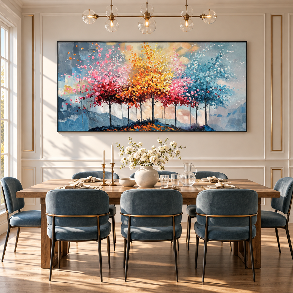 Whispering Seasons Forest Painting
