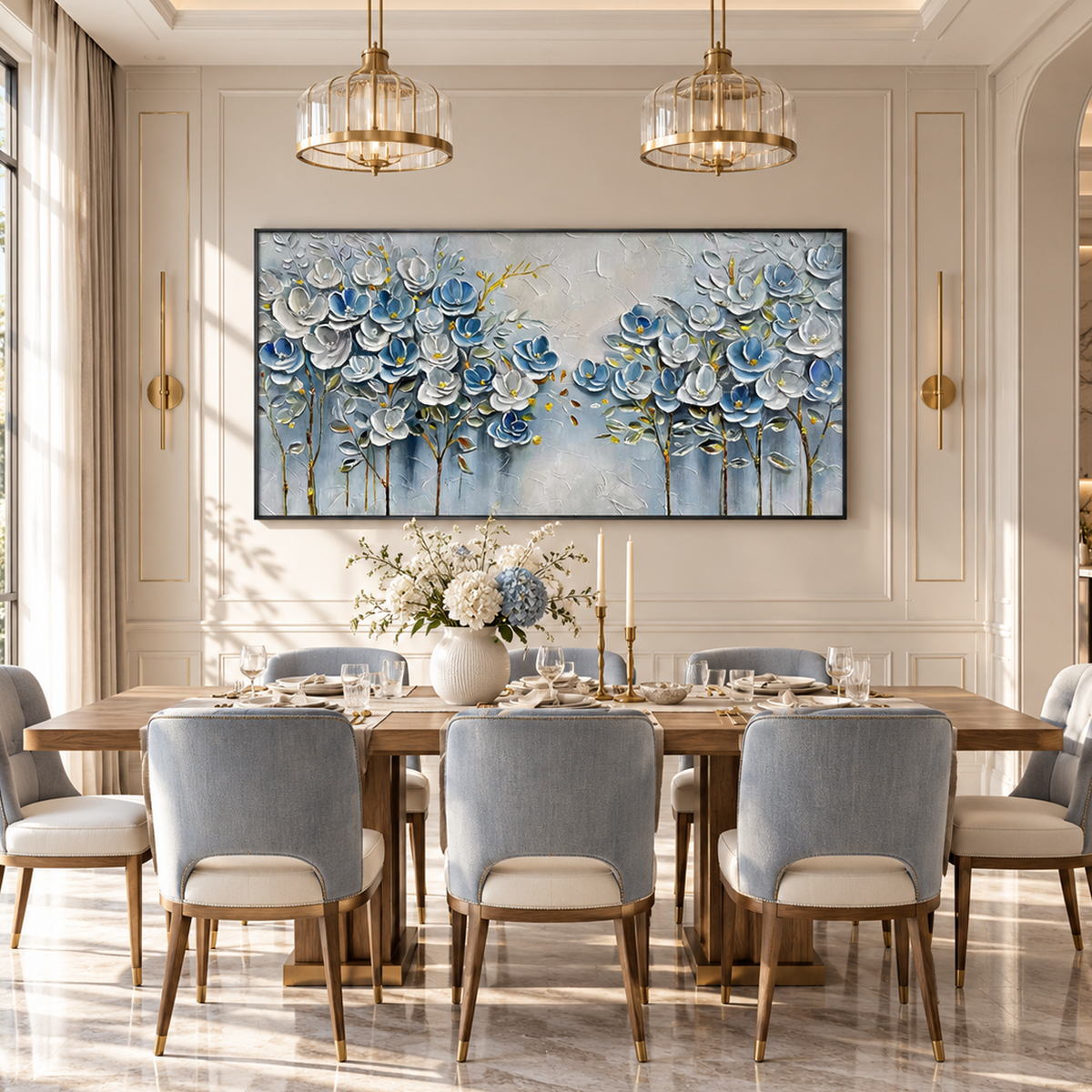 Textured Floral Painting