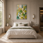 Verdant Whisper Floral Abstract Painting