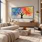 Spectrum Harmony Abstract Tree Painting
