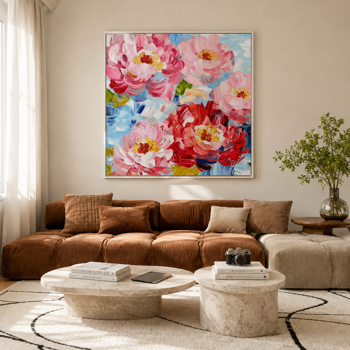 Bloom Radiance Pink Floral Painting #PIX2£¨191£©